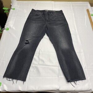 Signature by Levi Strauss & Co. High-Rise Ankle Slim Jeans Black Size 18 W34